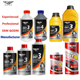 Brake Oil Properties High Quality Glycol Based Excellent Compatibility Dot 3 & 4 Brake Fluid